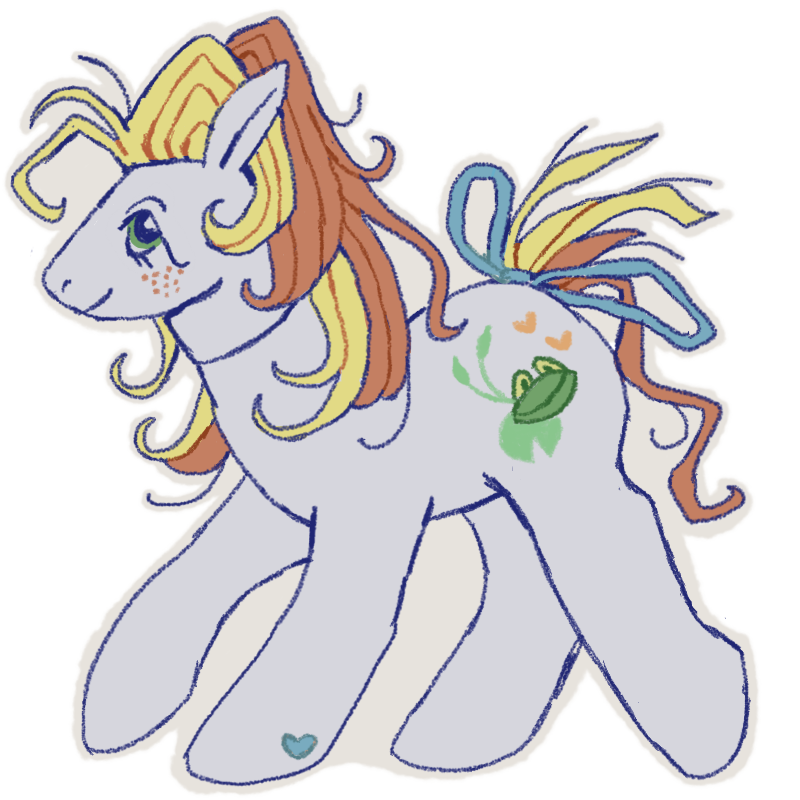 I found this weird and worn brushable Bruny from the 80's....