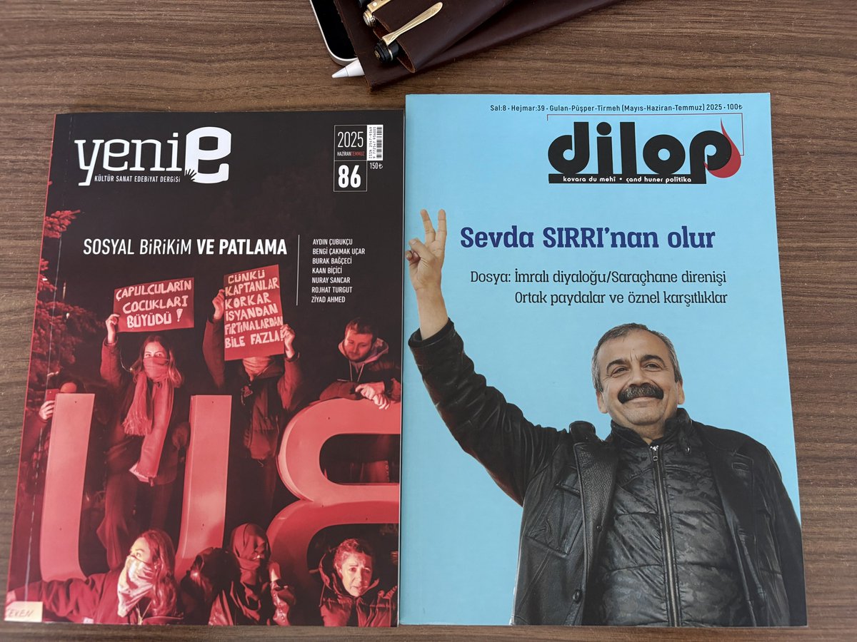 Ercnyldrm1's tweet image. Hayatı, siyasayı, dünyayı algılama, değerlendirme farkı…
İktidar dergileri sefer tası, tatil, güzel ahlak…
Muhalefet dergileri direniş, sosyal patlama, yeni çözüm sürecini lehe çevirme, ortak paydalar ve ayrılıklar.
Gerçek hayat ve hakikat, konformizme karşı!