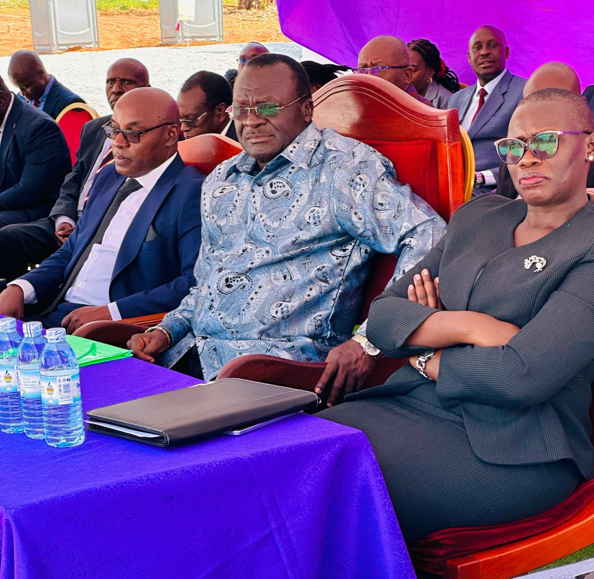 RegionMk's tweet image. Mbarara City North MP, Hon. Dr. Amb. @Mwesigwa_R attends the Groundbreaking Ceremony for the Regional Court of Appeal - Western Uganda, a significant milestone for the region's judicial infrastructure. The ceremony is taking place at the division offices in Kakiika.