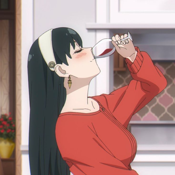moonbeamagic's tweet image. something that yor and maomao have in common is that they always enjoy their drinks