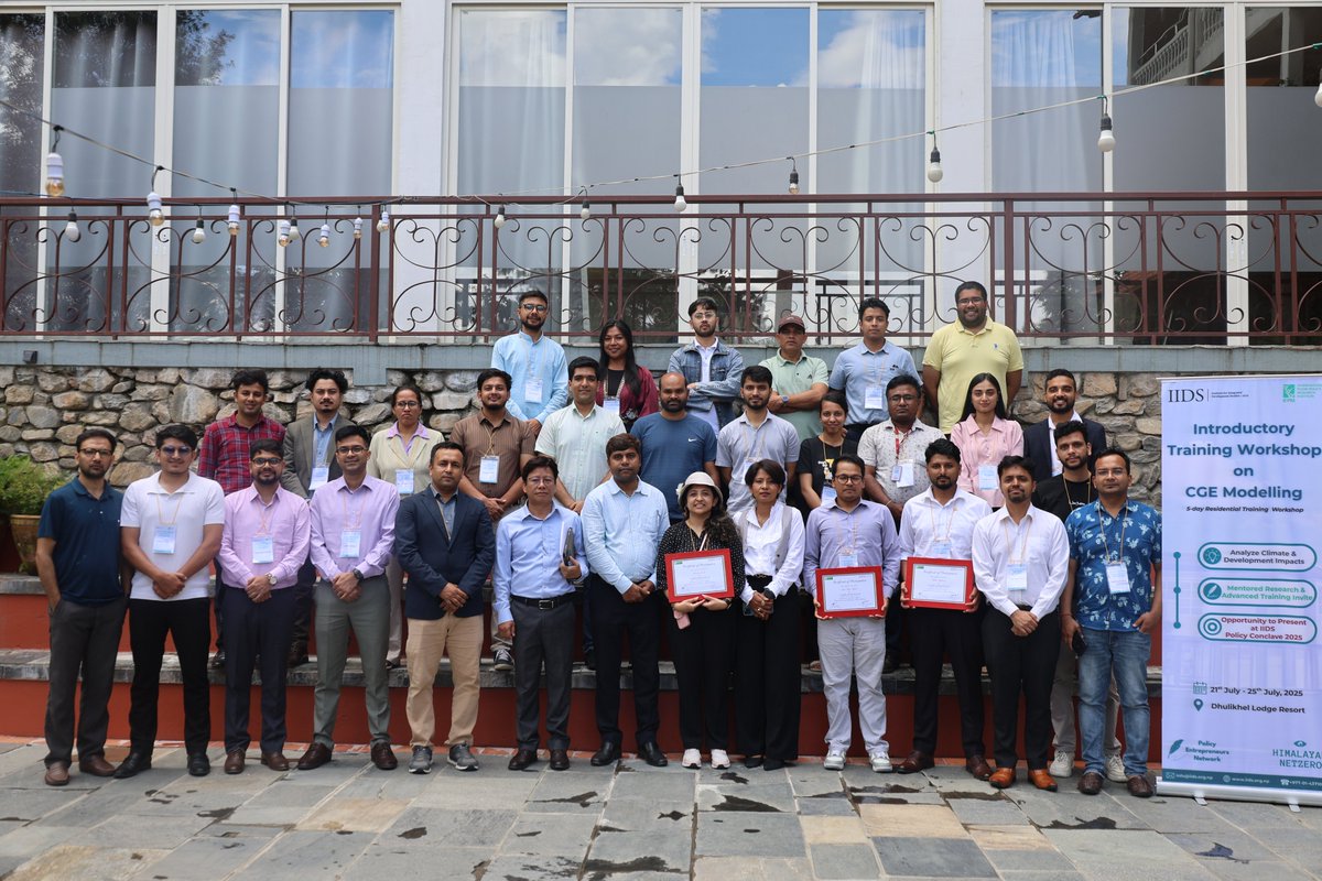IIDS (@iids1979) on Twitter photo IIDS, in collaboration with <a href="/IFPRI/">IFPRI</a>, hosted a 5-day Introductory CGE Modeling Workshop (July 21โ25) in Dhulikhel.
Participants were selected through concept notes post a Pre-Training Session.
Big thanks to Dr. <a href="/BarunDebPal1/">Barun Deb Pal</a> for leading the insightful, hands-on sessions!
<a href="/IFPRISAO/">IFPRI South Asia</a> IIDS, in collaboration with <a href="/IFPRI/">IFPRI</a>, hosted a 5-day Introductory CGE Modeling Workshop (July 21โ25) in Dhulikhel.
Participants were selected through concept notes post a Pre-Training Session.
Big thanks to Dr. <a href="/BarunDebPal1/">Barun Deb Pal</a> for leading the insightful, hands-on sessions!
<a href="/IFPRISAO/">IFPRI South Asia</a>