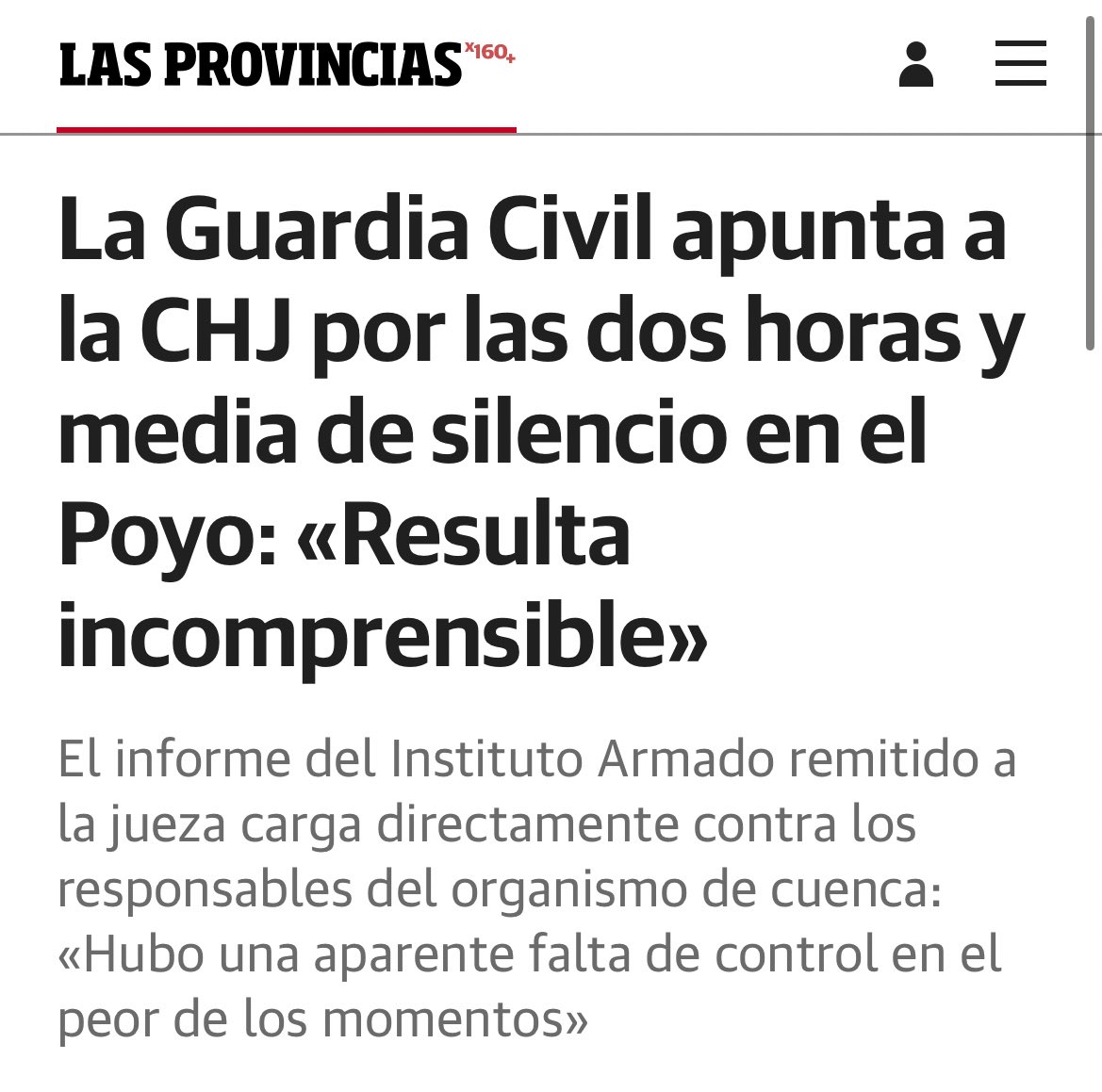 ‼️La Guardia Civil apunta a la CHJ, dependiente del Gobierno, por no avisar de la riada en el Poyo.

➡️ El informe, remitido a la juez, confirma que el organismo no controló el barranco durante las horas críticas.

A la izquierda esto no le interesa👇🏻