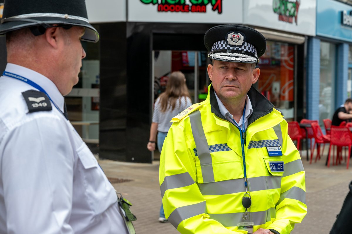 NorthantsOPFCC's tweet image. Police, Fire and Crime Commissioner Danielle Stone and Chief Constable Ivan Balhatchet joined representatives from Kettering Town Council and North Northamptonshire Council on a walkabout in the town centre yesterday.
To find out more, visit: northantspfcc.org.uk/kettering-walk…