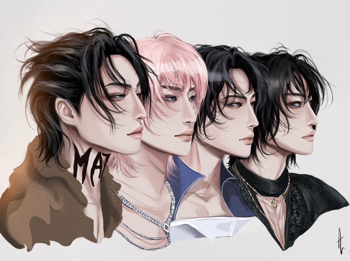 artaem_work's tweet image. Seonghwa ICONIC look 

Long hair                      /                   Short hair