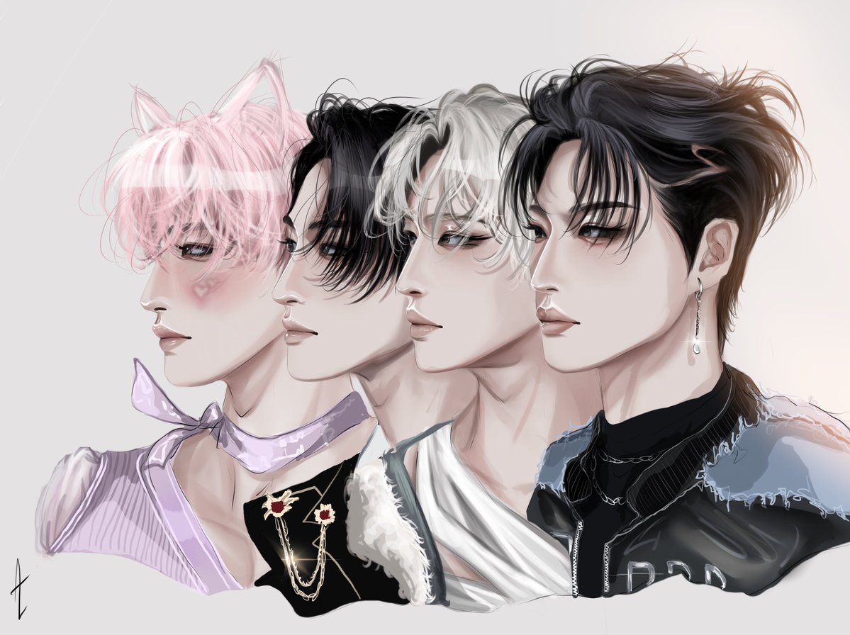 artaem_work's tweet image. Seonghwa ICONIC look 

Long hair                      /                   Short hair