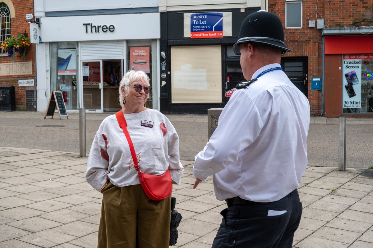 NorthantsOPFCC's tweet image. Police, Fire and Crime Commissioner Danielle Stone and Chief Constable Ivan Balhatchet joined representatives from Kettering Town Council and North Northamptonshire Council on a walkabout in the town centre yesterday.
To find out more, visit: northantspfcc.org.uk/kettering-walk…