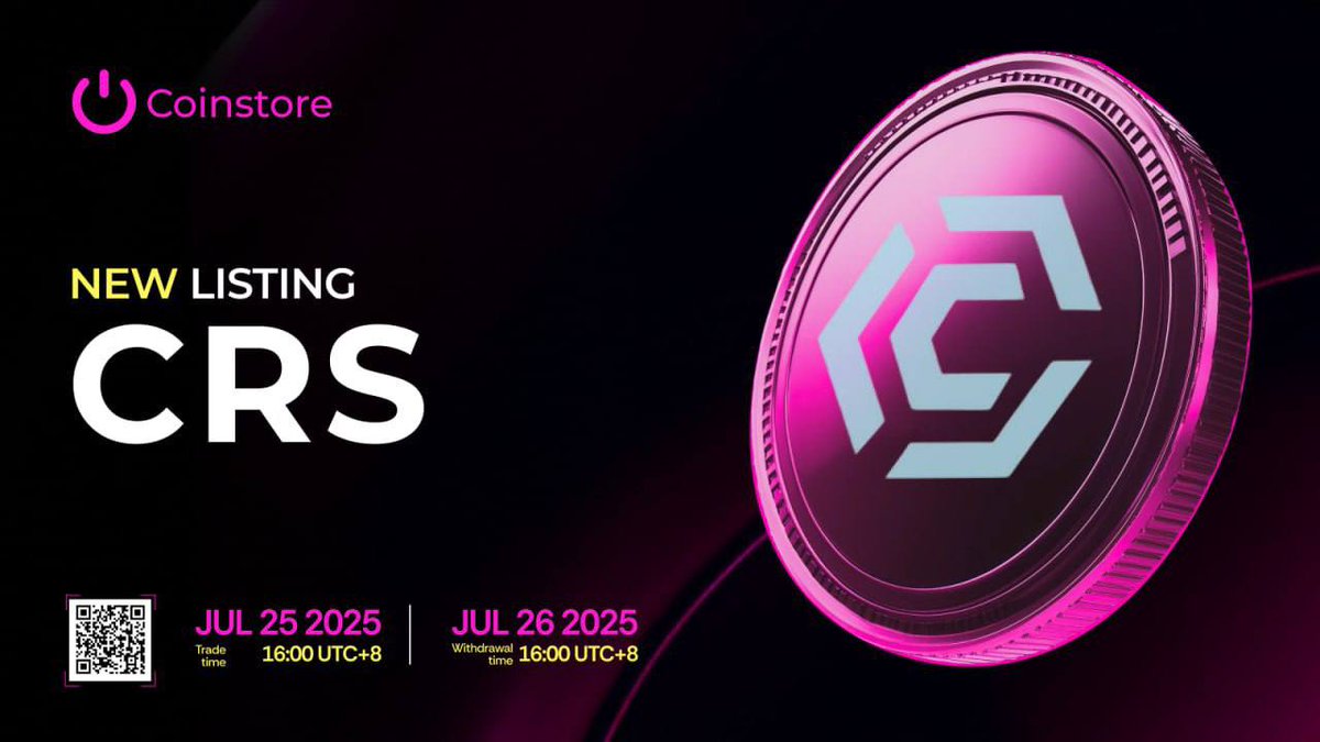 Irreplacea84706's tweet image. 🧠 Invest smarter. Trade transparently.
Meet Ceranos Finance ($CRS) — a hedge fund DAO redefining trust in DeFi.
📢 Listed on @Coinstoreexc
💥 CRS/USDT live from July 25
🔎 Learn More: support.coinstore.vip/hc/en-us/artic…
#Newlisting #Coinstore #CRS