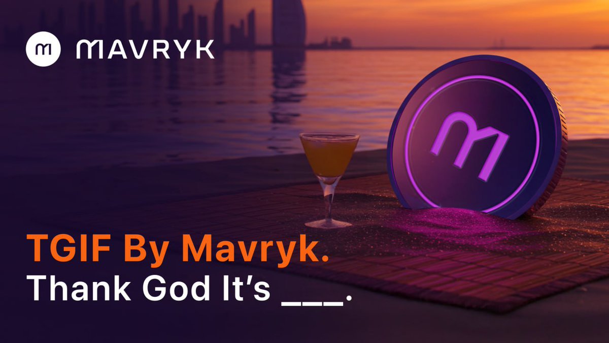 MavrykNetwork's tweet image. TGIF 🔥 This week on our TGIF series: Thank God It’s Force.
$MVRK is the force pushing real-world assets on-chain. From tokenization to yield, compliance to capital flow, Mavryk moves with purpose.
May the $MVRK force be with you.
What’s your F today?
#BeMavryk