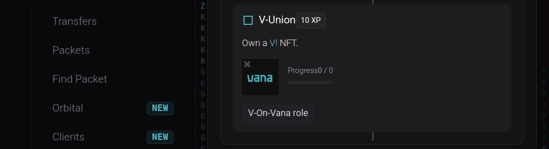 CrocsJerry's tweet image. It has been more than 3 weeks since I got my @v_on_vana nft but am yet to receive my xp on @union_build dashboard
Both @RcoonsNFT xp are yet for me to claim
Please what's the problem Why can't I claim this xp on my dashboard
Can Dev do something @0xkaiserkarel
