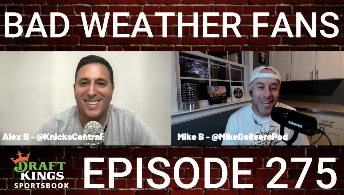 BadWeatherFans's tweet image. Ep 275 is out NOW
Hosted by @MikeDeliversPod & @KnicksCentral
Knicks & Nets All 2000s Team by @WFAN660
Jason Kidd or Jalen Brunson?
Durant over Kenyon or Randle?
Kyrie Talks & Lies
YouTube
youtu.be/5gAxA0il2Uw?si…
🍎
podcasts.apple.com/us/podcast/bad…
Spotify
open.spotify.com/episode/4vwlwX…