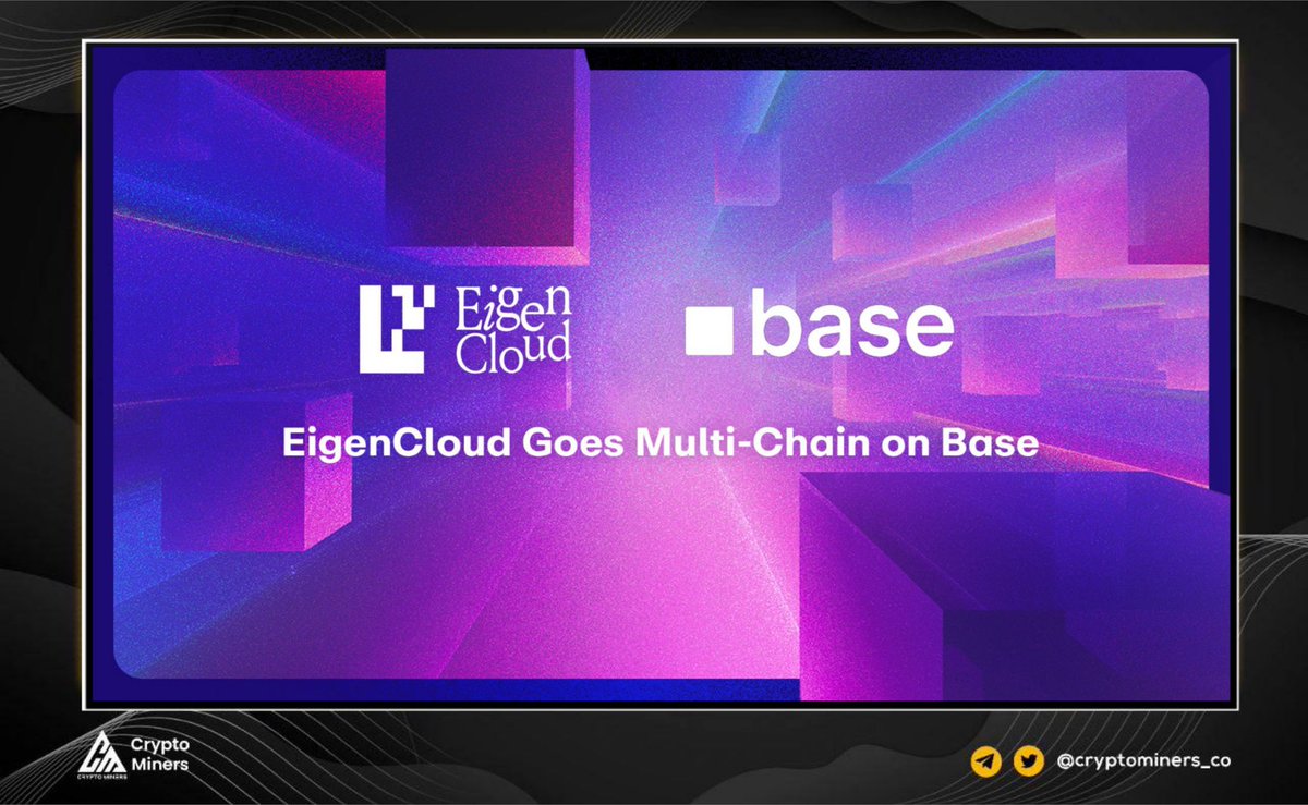 EigenLayer Launches Multi-Chain Verification, Starting with #Base!  @EigenLayer unveiled Multi-Chain Verification, a protocol upgrade  (ELIP-008) that enables Actively Validated Services (AVSs) to deploy on  Layer 2s like @Base, expanding their reach beyond #