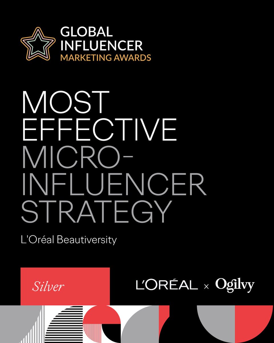 Τα Global Influencer Marketing Awards 2025 επεφύλασσαν ακόμη μία διεθνή διάκριση για την #OgilvyGreece, καθώς το πρωτοποριακό πρόγραμμα “L’Oréal Beautiversity” τιμήθηκε με Silver βραβείο στην κατηγορία “Most Effective Micro-Influencer Strategy”! 🎉 #LOrealHellas #GIMA25