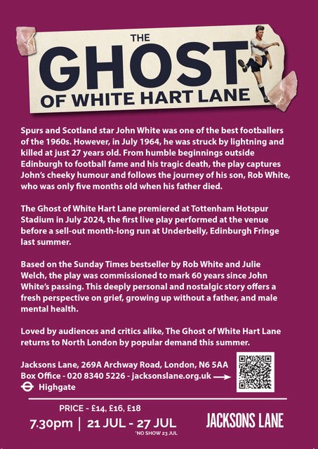 Big thanks to <a href="/1MickyHazard/">Micky Hazard 525</a> for supporting <a href="/BruisedSky/">Bruised Sky</a> and The Ghost of White Hart Lane. We even managed to raise some money for <a href="/Legend_on_Bench/">Legend-On-The-Bench</a> There are still a few tickets available for the remaining shows at <a href="/jacksons_lane/">Jacksons Lane</a> Highgate.Big enough, strong enough and good enough!