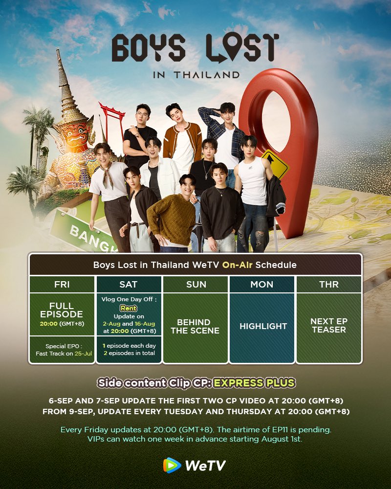 WeTVOfficial's tweet image. Mark your calendars!🗓️
#BoysLostinThailand Every Friday at 20:00(GMT+8)
Don't forget to check the Diverse content.
🔗👉 bit.ly/Boys_Lost_in_T…
Friday Nights Just Get Better! ✨
#BoysLostinThailand #InsightEntertainment #YYDSent #WeTV #WeTVAlwaysMore