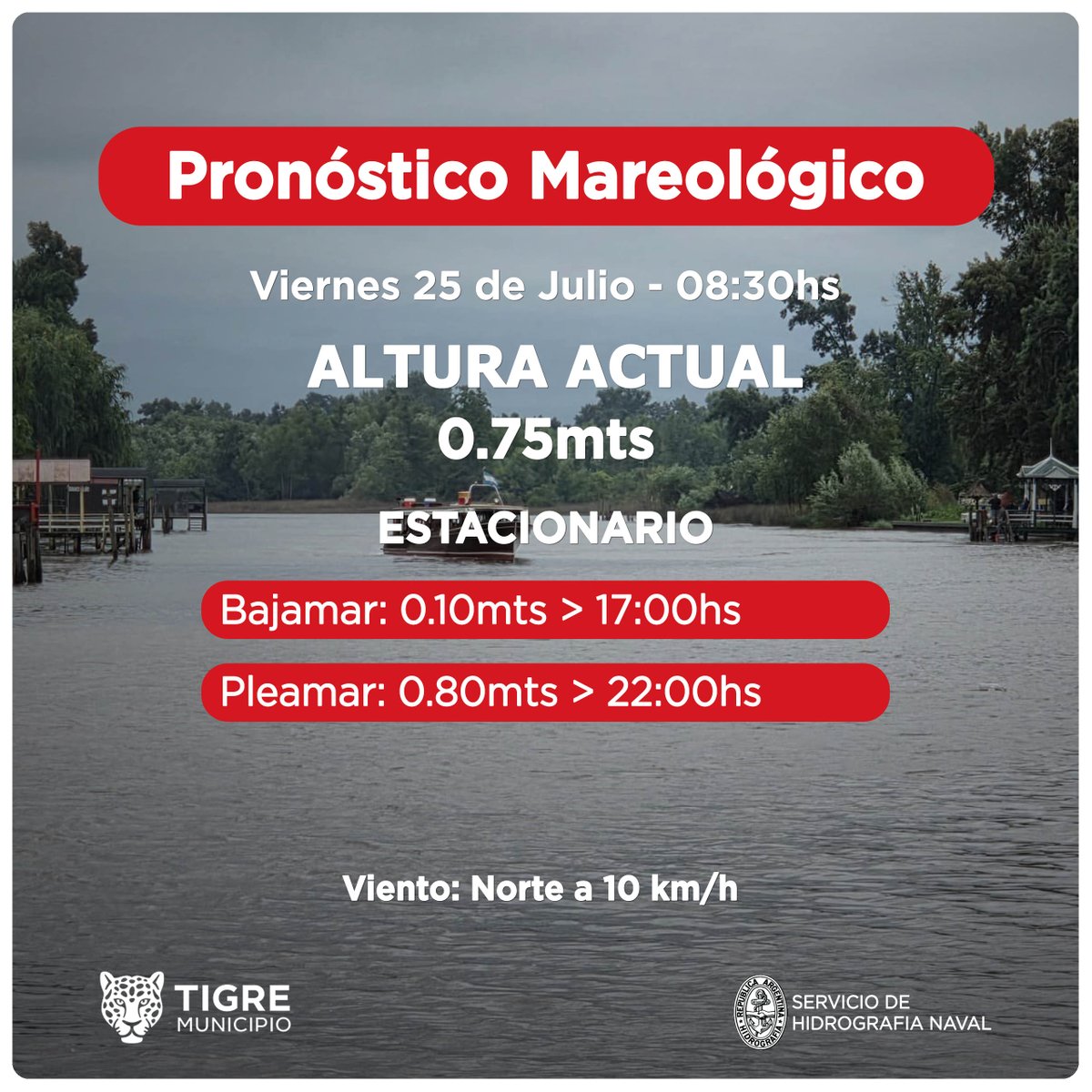AlertaTigre (@alertatigre) on Twitter photo Servicio de Hidrografía Naval informa: Pronóstico Mareológico en <a href="/MunicipioTigre/">Municipio de Tigre</a>
¿Dudas, consulta, emergencias?
☎️ 103
☎️ 5288-3411
#DCTigre #COT Servicio de Hidrografía Naval informa: Pronóstico Mareológico en <a href="/MunicipioTigre/">Municipio de Tigre</a>
¿Dudas, consulta, emergencias?
☎️ 103
☎️ 5288-3411
#DCTigre #COT