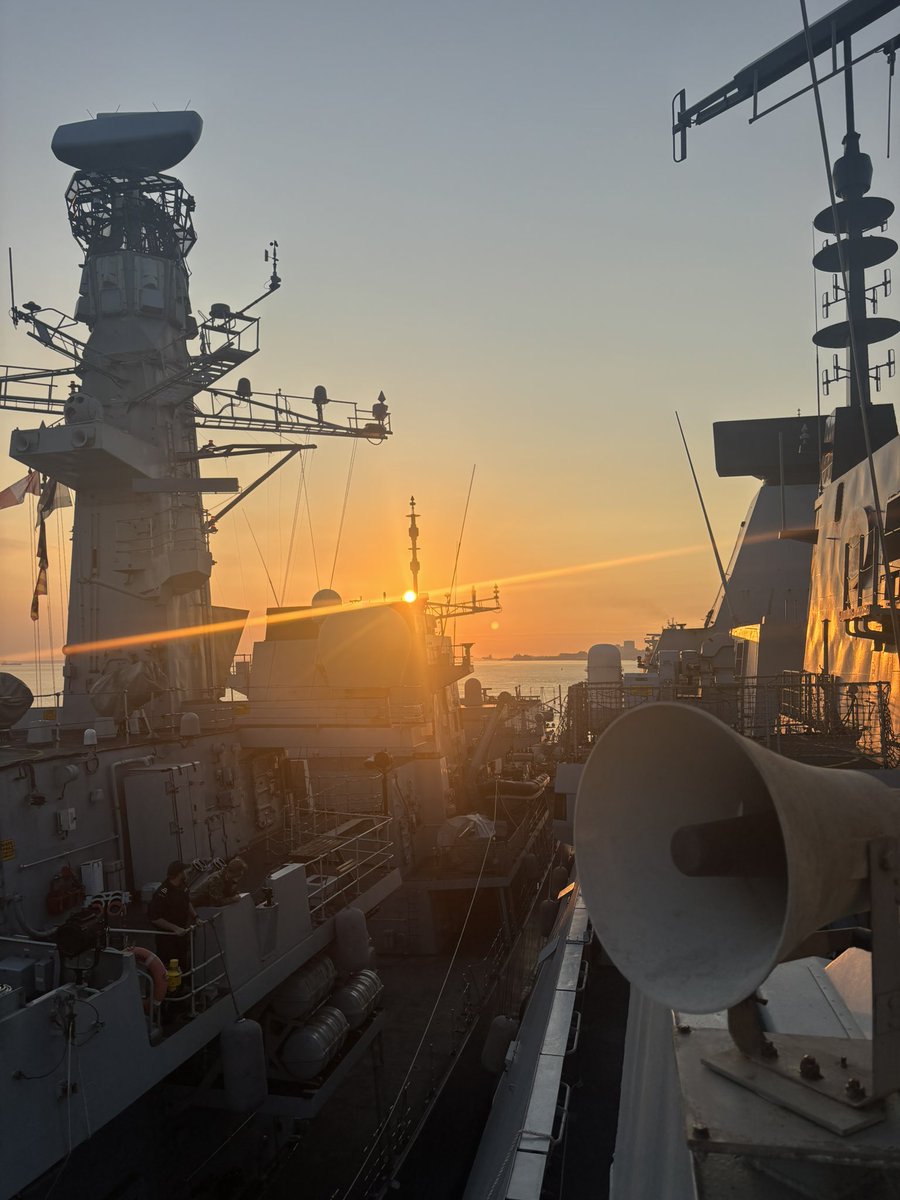 HMS Dauntless (@hmsdauntless) on Twitter photo With our participation in #talismansabre2025 now complete, we are alongside with <a href="/HMS_Richmond/">HMS Richmond</a> outboard. Time to debrief and prep for our next phase.
<a href="/COMUKCSG/">UK Carrier Strike Group</a> <a href="/NATO/">NATO</a>
#CSG25
#strongertogether With our participation in #talismansabre2025 now complete, we are alongside with <a href="/HMS_Richmond/">HMS Richmond</a> outboard. Time to debrief and prep for our next phase.
<a href="/COMUKCSG/">UK Carrier Strike Group</a> <a href="/NATO/">NATO</a>
#CSG25
#strongertogether