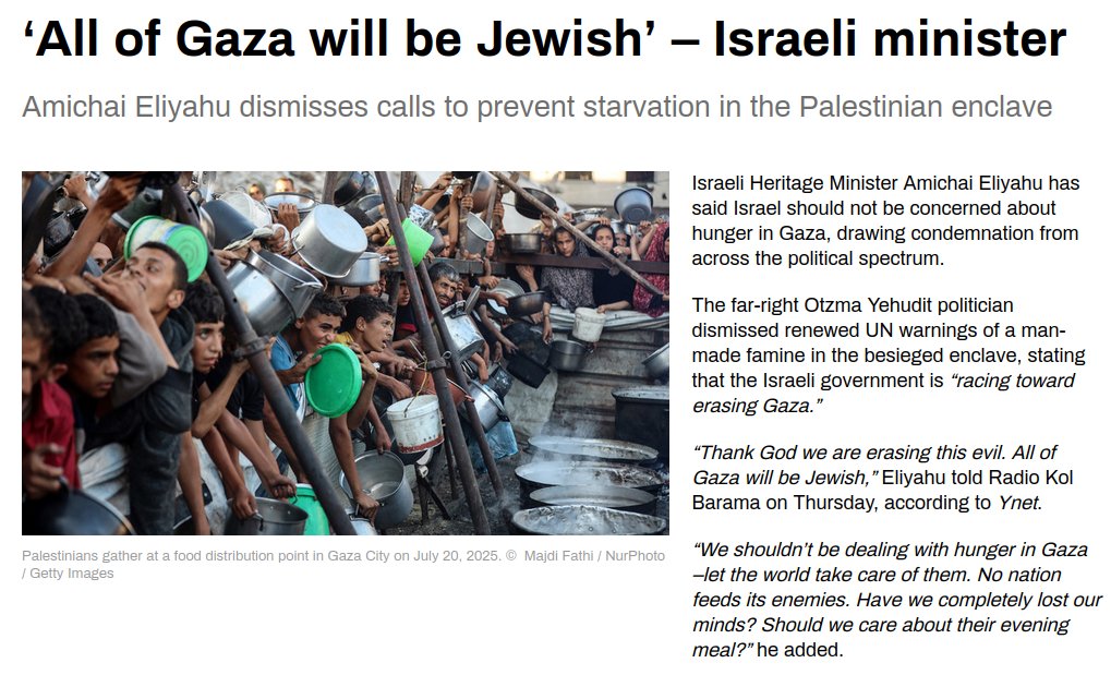 Lanceloadin's tweet image. If you plan to openly commit crimes against humanity - why not announce it to the world - so you can better mitigate any international outcry?
Though there certainly won't be any opposition to this ethnic cleansing from the USA - Germany - and probably not the from the UK either…