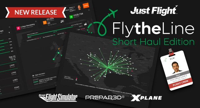 Fly the Line: Short Haul Edition is now on sale - enjoy the ultimate career-driven flying experience in your favourite sim! tinyurl.com/bde3atf3