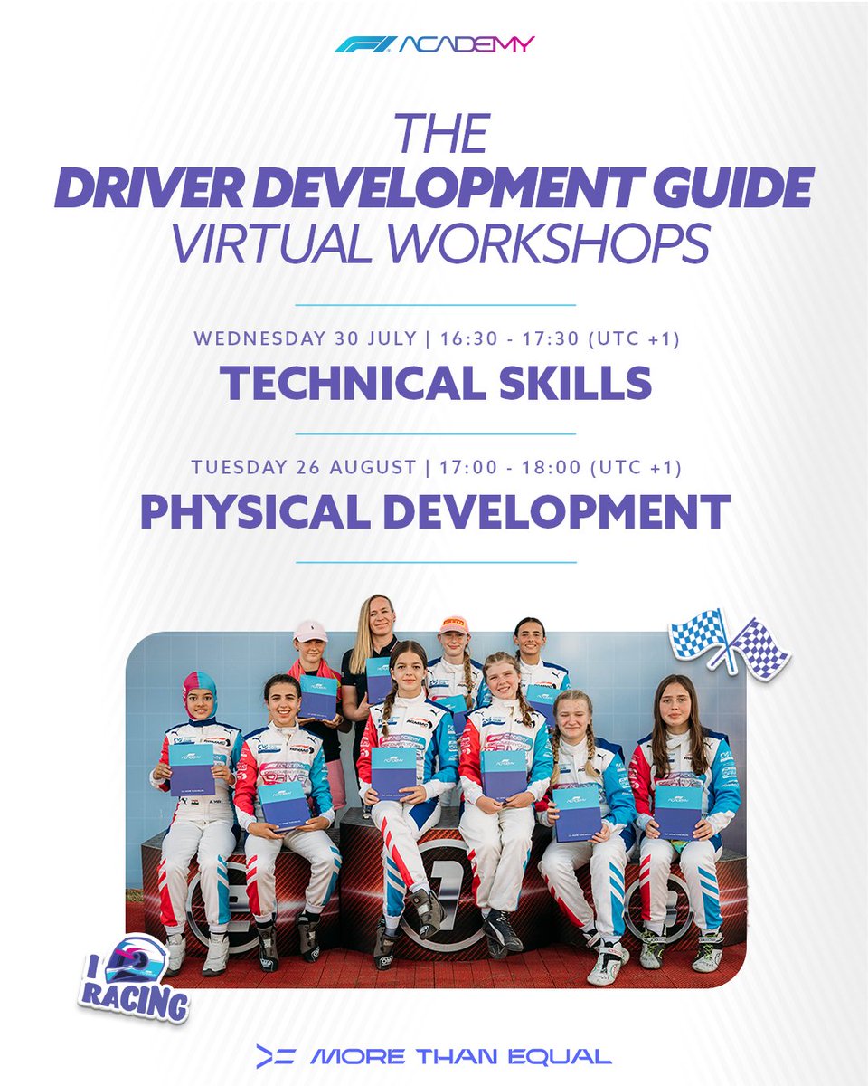 f1academy's tweet image. You don't want to miss this. ๐
Mark your calendars โ our virtual workshop series is coming up. ๐๏ธ
Click on the link below to sign up. ๐
f1academy.com/Discover-Your-โฆ
#F1Academy #DiscoverYourDrive