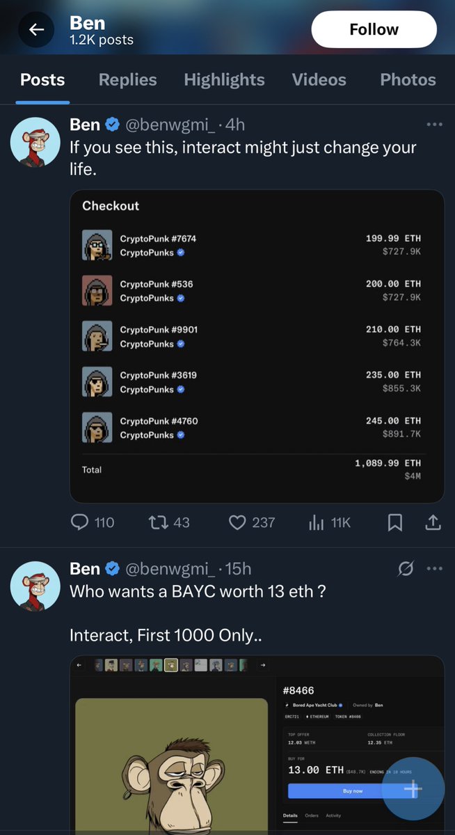 nishfoshizzle's tweet image. Bull run confirmed: scammers running the same old playbook and people still lining up to fall for it 😂