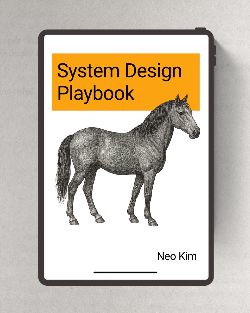 systemdesignone's tweet image. I created a playbook to help you learn system design.
It gives you:
↳ System design fundamentals.
↳ Condensed notes to read before the system design interview.
↳ Important concepts from real-world software engineering case studies.
To get it for FREE, just:
1 Follow me…