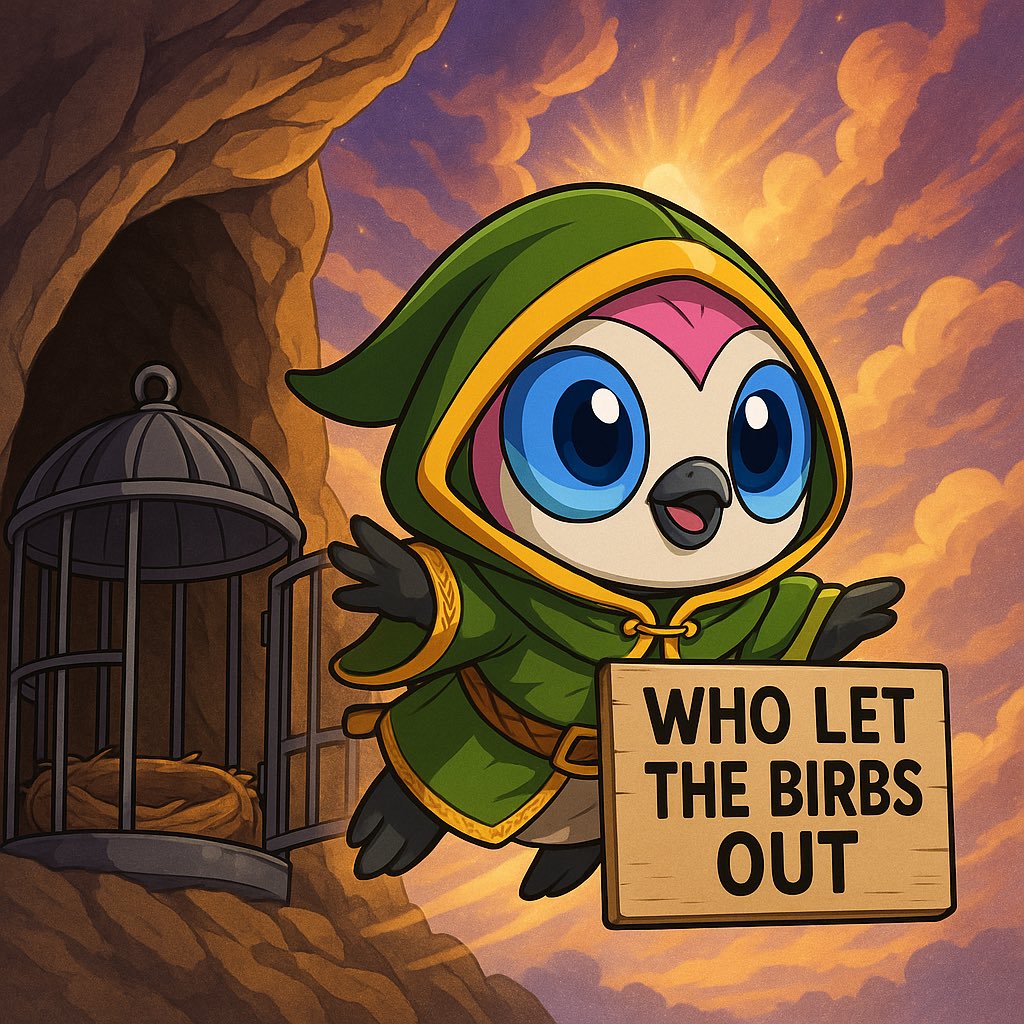 MonkeGyatso's tweet image. Who let the birbs out? @moonbirds