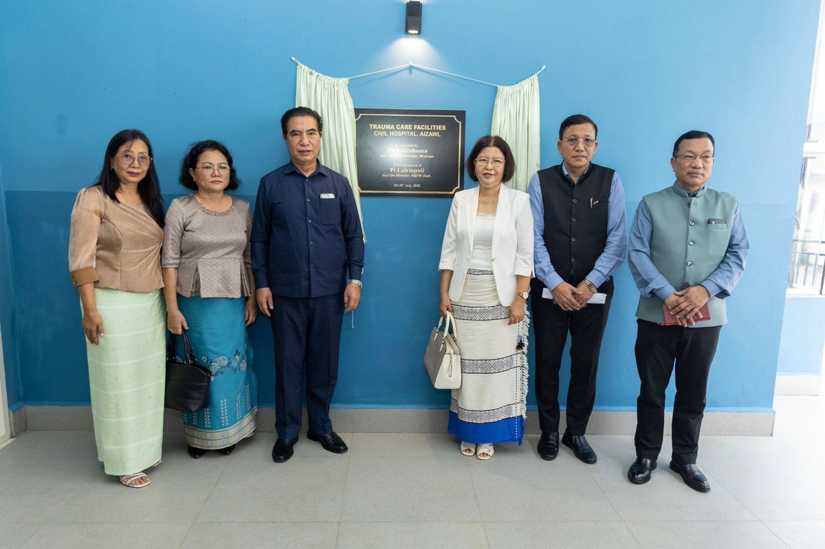 The Chief Minister of Mizoram, Shri <a href="/Lal_Duhoma/">Lalduhoma</a>, inaugurated the newly completed Trauma Care Facility at Aizawl Civil Hospital, Mizoram, marking a major step forward in strengthening emergency healthcare in the state. 

#MDoNERIndia #AizawlCivilHospital #Mizoram