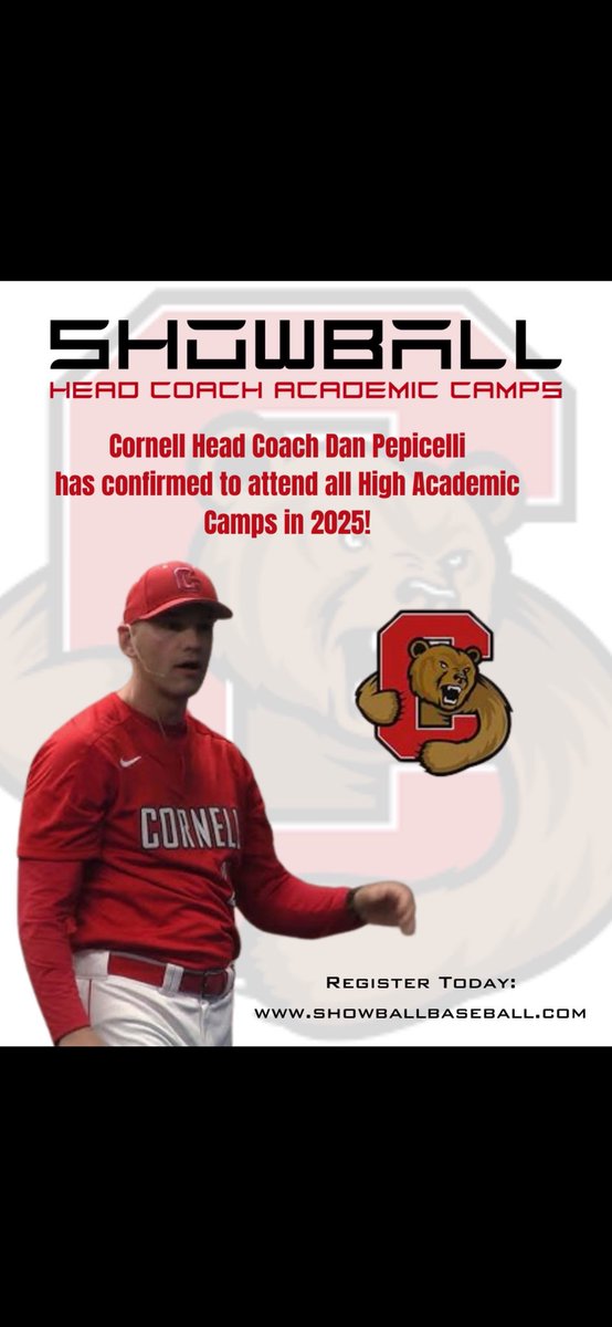 ShowBallCamps's tweet image. Be Seen By The Decision Makers Aug 4-5 and 6-7! @BrownU_Baseball @CornellBaseball @BigGreenBSB @MIT_Baseball @IvyLeague @d3baseball @d1baseball @ptwsports @axcessbaseball