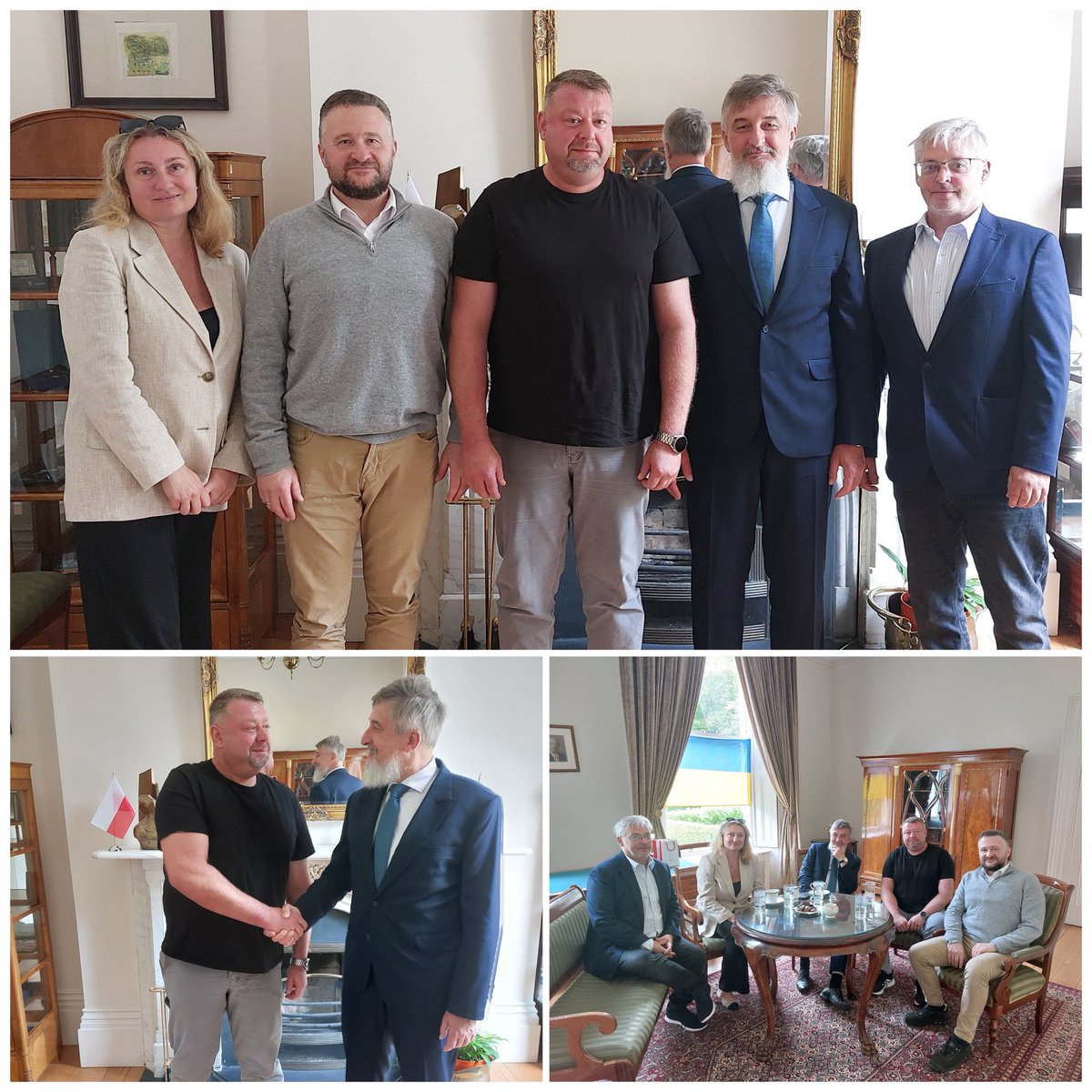 PLinIreland's tweet image. Brave, hardworking & modest! Great to meet Tomasz Zaręba & his colleagues from the BWG Foods company. The Polish driver's smart move with his lorry saved a life of a person caught in the building engulfed by flames! For his heroic deed, he was rewarded by the Dublin Fire Brigade.
