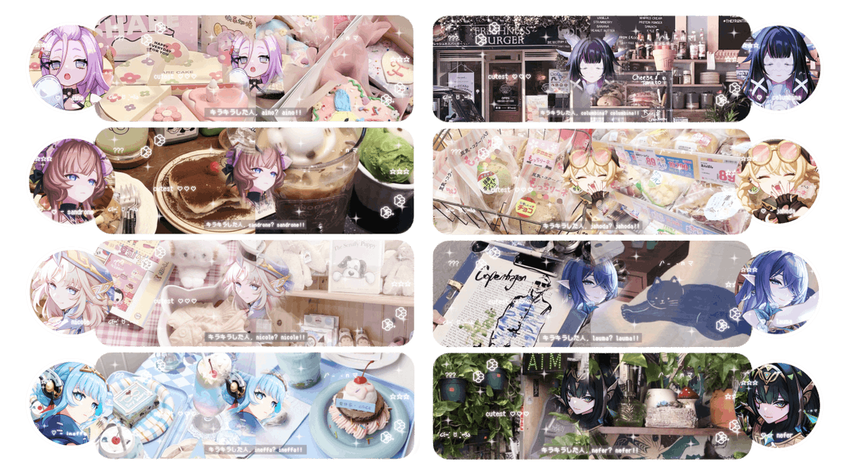 masscheny's tweet photo. ★ Help rt please? thank you!  

— haloo! aku bawa 40 layout 2D (genshin, hsr, hi) lagi nih 👀 untuk price [5,000/each] layout nya bisa ditake jam 19.00 wib nanti tanpa fee! untuk take bisa lewat dm yaa ★ mari jajan! 🐈🤍

(4/5) #zonauang #zonajajan https://t.co/G9xnJhOeYD