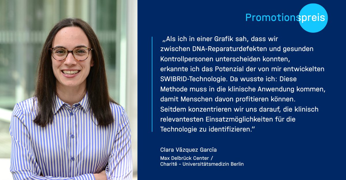 Elf ausgezeichnete Talente bei #Helmholtz: Heute im Fokus – Clara Vázquez García (Max Delbrück Center/Charité - Universitätsmedizin Berlin) und ihr prägender Aha-Moment in der Promotion.

Mehr dazu ⤵️
helmholtz.de/newsroom/artik…

📸 Oliver Walterscheid