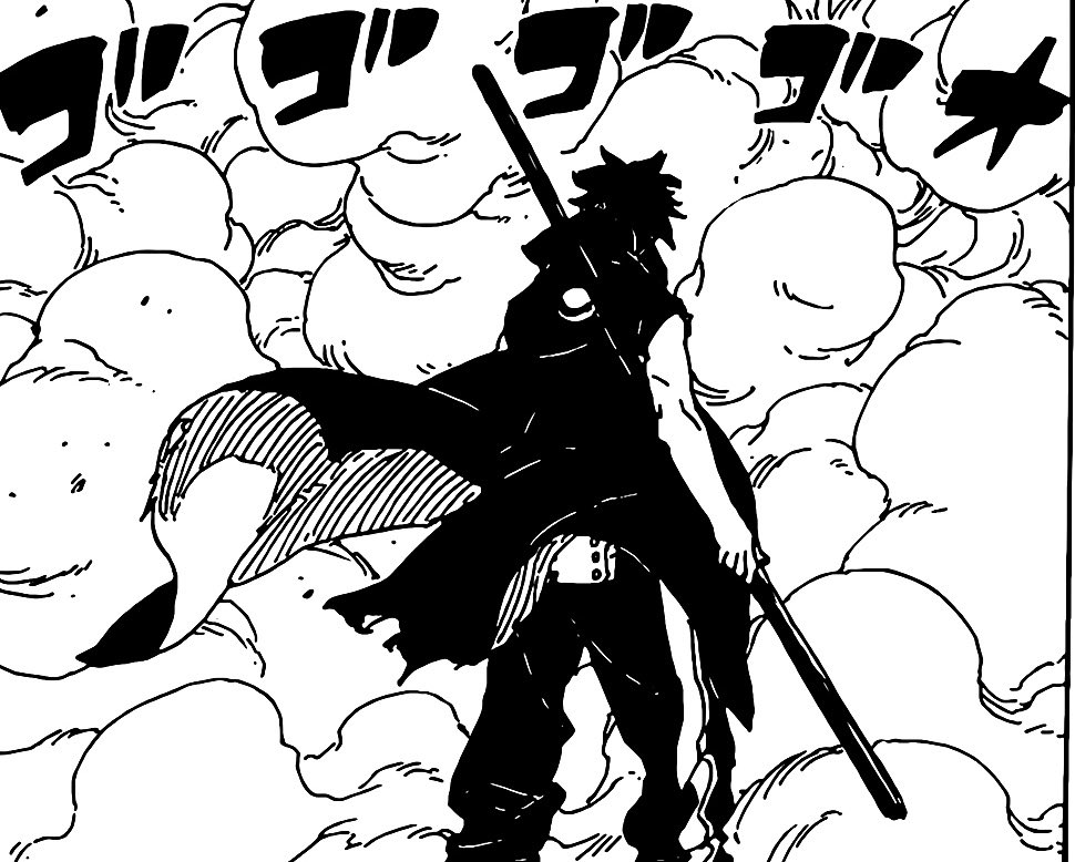 Thugnificent950's tweet image. When I see this panel I just think of one word aura ♦️♦️♦️#boruto #kawaki #BorutoTwoBlueVortex
