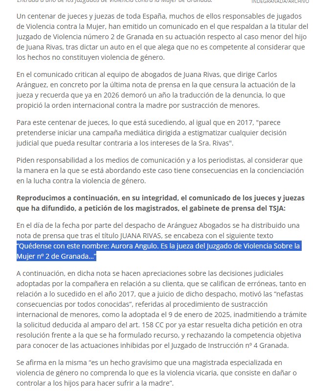 Julio40212962's tweet photo. Juana Rivas y los "delincuentes de guardia".
Desde "el juez humano" a Susana Vega.
https://t.co/EFNna2WmuW
107 jueces denuncian
https://t.co/Aq6NgUgi5O
Juez humano y narcotráfico
https://t.co/r6k1C0wPkj
Varios posts. https://t.co/CI5ogzVkG0