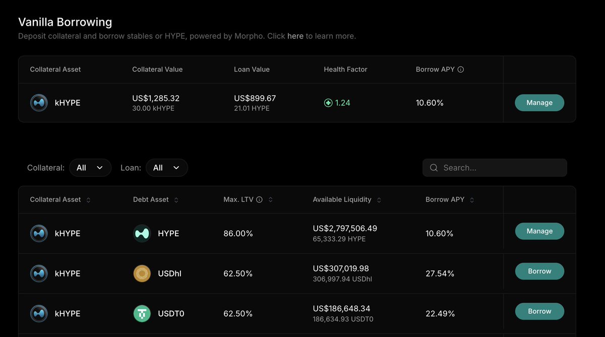 flb_xyz's tweet image. Kinetic x Felix 2-in-1 HyperEVM Airdrop Route
The new hyped LST on HyperEVM is Kinetic and if you are in the eco you should already know Felix
Steps:
• Swap into kHYPE on HyperSwap or another DEX
• Visit the Felix dashboard
• Go to Vanilla --&gt; Borrow
• Open a position…