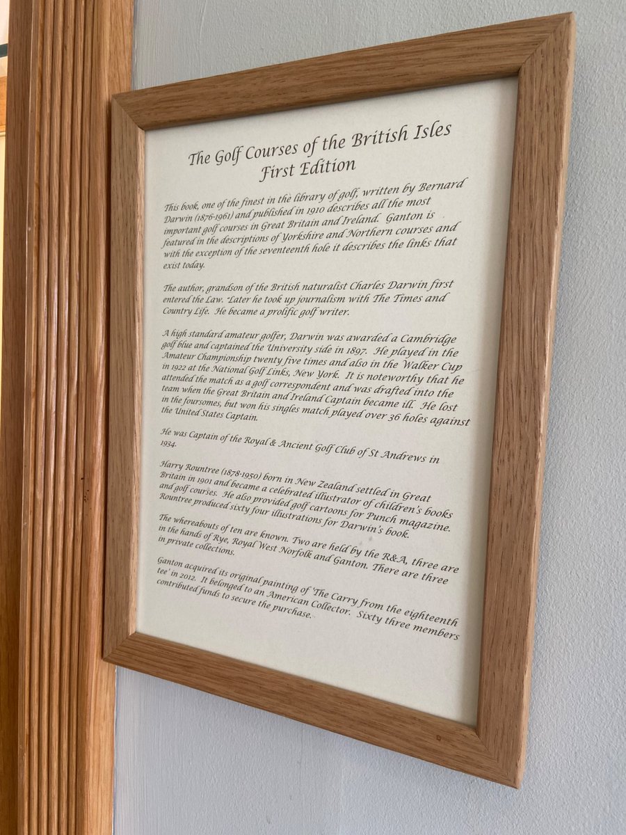 Wonderful day at <a href="/GantonGC/">Ganton Golf Club</a> in the sunshine. Course in great condition and lived up to its reputation as one of the best in the country. Lovely to see Harry Rountree’s original painting of the 18th adorning the walls too