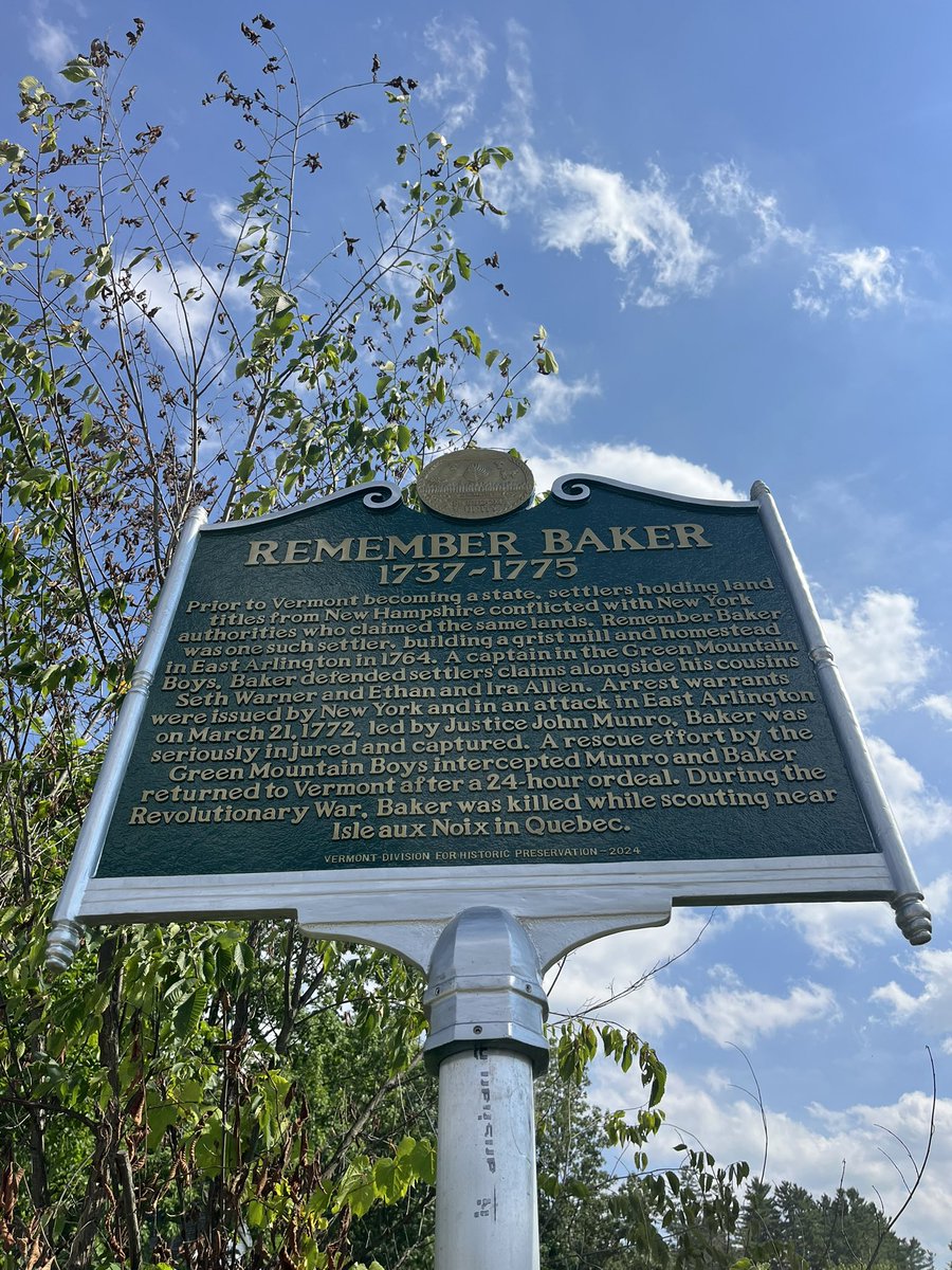 NateyBakes's tweet image. I happened upon my ancestral placard in East Arlington, Vermont yesterday