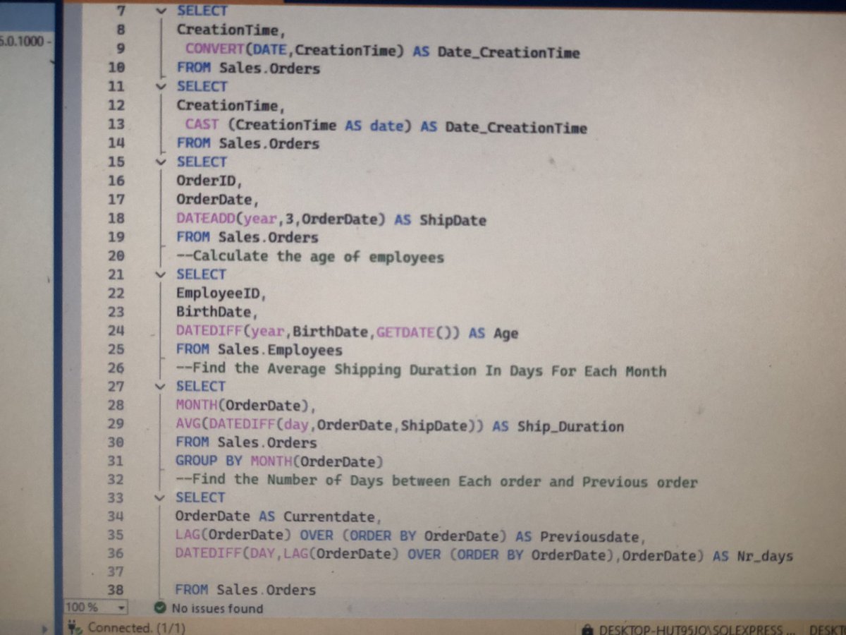 obazeeosato01's tweet image. #100DaysOfSQL #DataAnalytics #LearningSQL #SQLForDataAnalysis #DataJourney