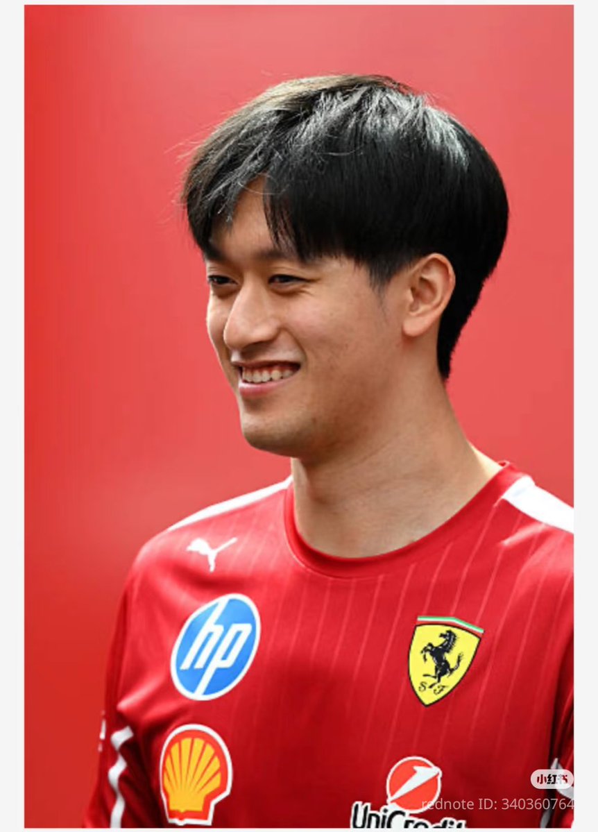 zhoucore's tweet image. zhou actually looks so much better in ferrari compared to old pics of him at sauber... it's like the life is back in his eyes