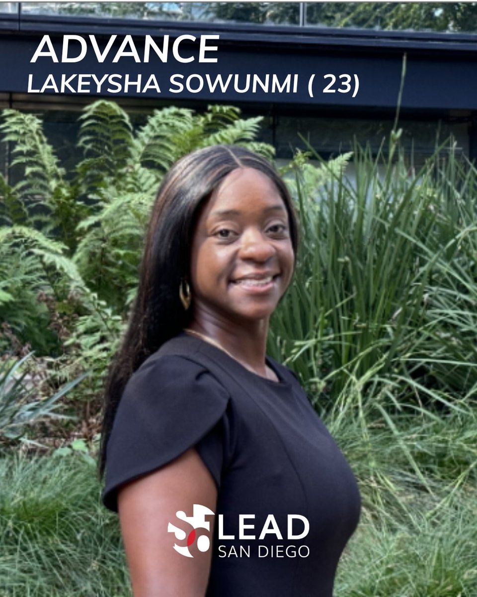 LEADSanDiego's tweet image. Today we hear from Lakeysha Sowunmi (23) about her experience with the LEAD Advance program. Advance is a LEAD San Diego program dedicated to elevating women through tailored coaching, mentorship, and skill building.

Interested in learning more? 
sdchamber.org/lead/advance-2/
