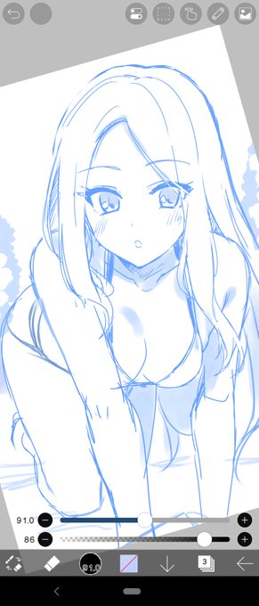 【wip】とりあえずやっとskeb作業に入れたのでラフだけ切りました…パーカーは後程着せます 