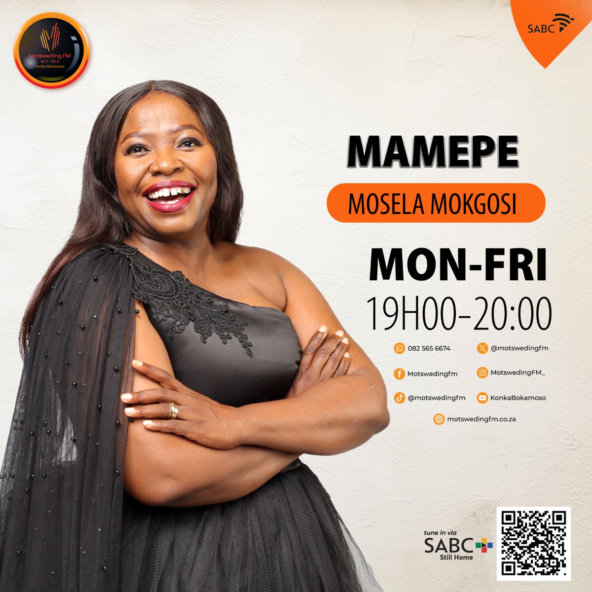 motswedingfm's tweet image. #Mamepe le Mosela Mokgosi, botlhagisi ka Albert Suping
☎️: 082 565 6674
🖥️: motswedingfm.co.za
SABC +: sabcplus.com
#MotswedingFM