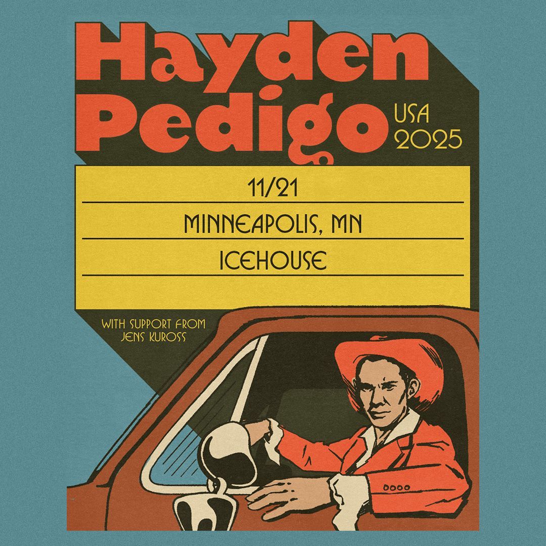 FirstAvenue's tweet image. More tickets were just released to the previously sold out Hayden Pedigo show with Jens Kuross at Icehouse MPLS on Friday, November 21!
Get tix now before they sell out again!
🎟️→ firstavenue.me/3ZYFLYv