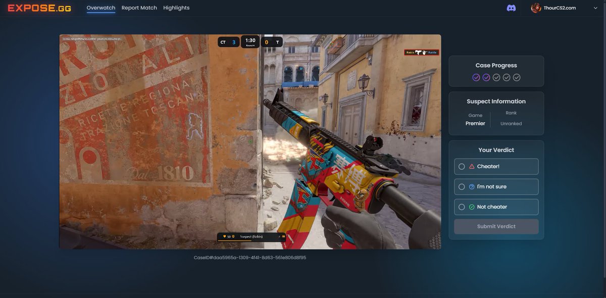 ThourCS2's tweet image. Since @CounterStrike hasn&apos;t added in-game Overwatch, the community built their own platform to review cases and submit verdicts. You can also upload your own demos. I&apos;m not affiliated just found it interesting and wanted to share.