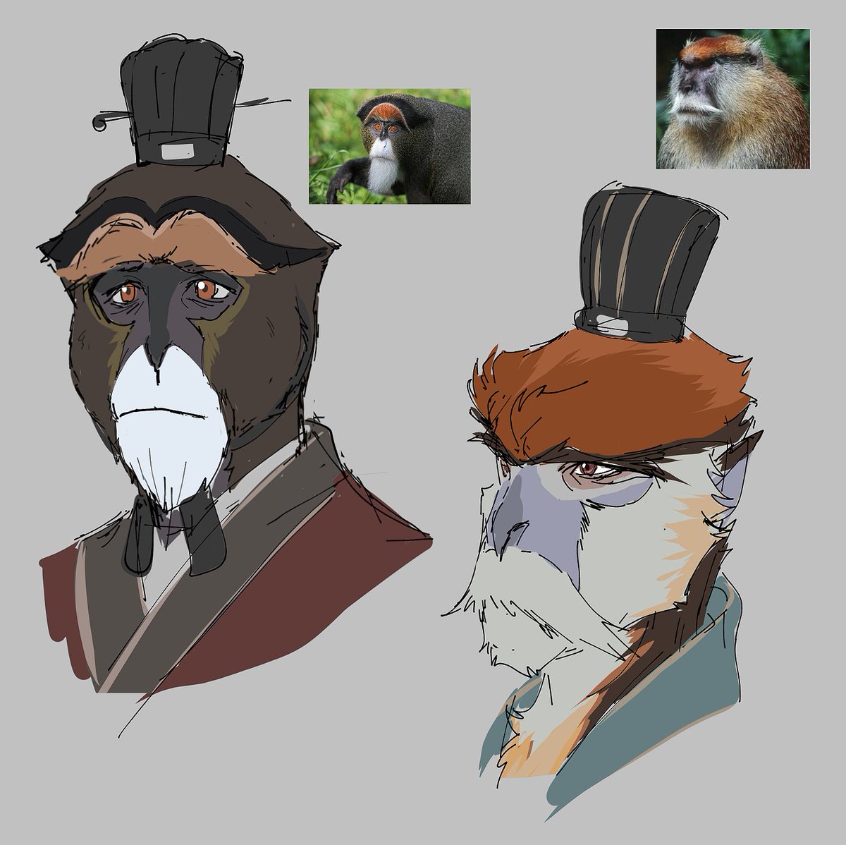 RainStrive's tweet image. couple of Blondie's court member concept..im ignoring geographical species lol so that i can have cool looking characters hshshaah