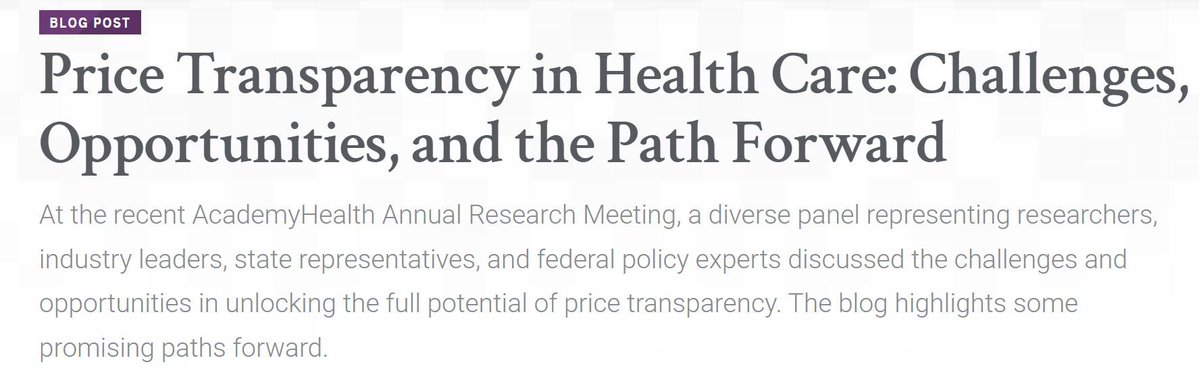 AcademyHealth's tweet image. Patients and consumers have a right to know the true costs of care. At #ARM25, panelists explored how data can transform healthcare. Read more in our blog: buff.ly/ImMGzAH