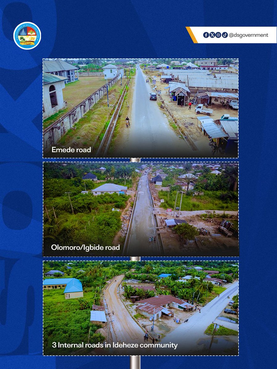 Phabpresh's tweet image. The narrative being pushed in some corners that Governor sheriff has not done any roads in Isoko is actually embarrassing, to say the least, because there is evidence
The governor has made it clear that he will touch every LGA in Delta state,MORE, for every local government