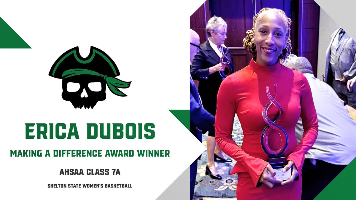 SheltonStateWBB's tweet image. Join us in congratulating former Lady Buc Erica Dubois for being named the AHSAA Class 7A Making a Difference Award Winner! Erica currently serves as the head girl's basketball coach at Prattville High School!