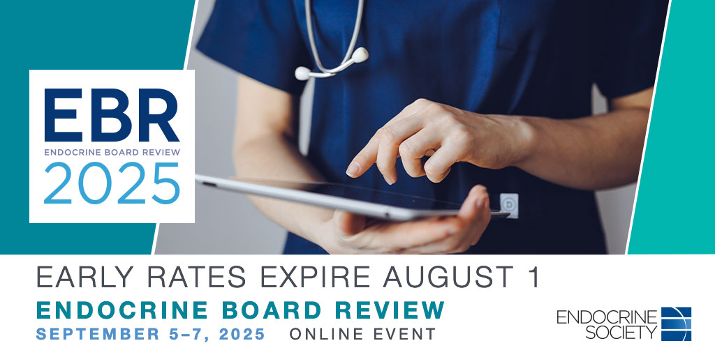 TheEndoSociety's tweet image. Save $100 on your EBR 2025 registration when you register by Friday, August 1. Our program provides case-based questions aligned with the @ABIMcert blueprint to strengthen key concepts and improve clinical reasoning. Prepare at your own pace: bit.ly/3ZunGRU #EBR2025…