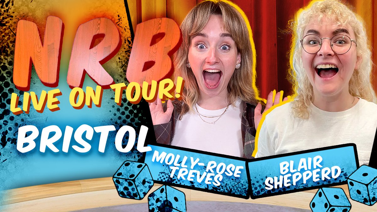 NoRollsBarred_'s tweet image. Bristol, you'd better prepare yourselves...
We've got MOLLY-ROSE TREVES & @Bolairo_ on stage with us on September 11th!
As well as some brand new Wavelength action, we're also going to be playing GIANT CODENAMES 😎
Make sure you're in the audience - pick up your tickets here…