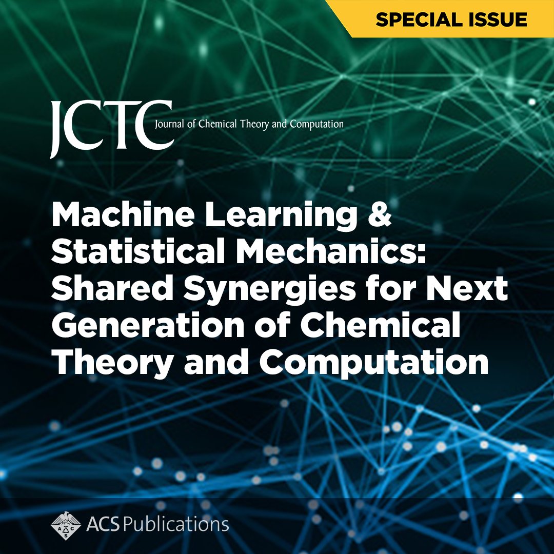 ACSPublications's tweet image. This exciting new Special Issue from #JCTC explores the rapid convergence between machine learning and statistical mechanics.
Read the Editorial: go.acs.org/cVM
Read the Special Issue: go.acs.org/cVN